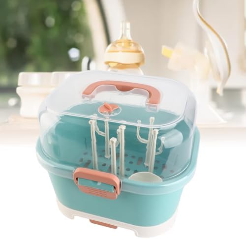 Ejoyous Baby Bottle Drying Rack Organizer, Nursing Bottle Storage Box, Compact - Image 3
