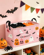 Essme Rectangular Halloween Basket, Kids Storage Bins Organizer - Image 4