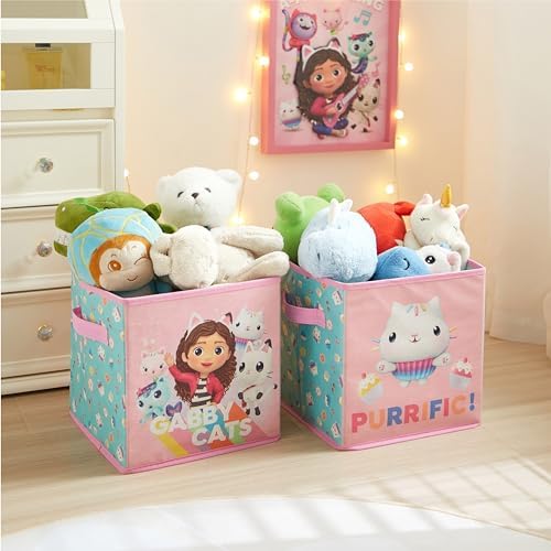 Idea Nuova Gabby’s Dollhouse Set of 2 Collapsible Storage Cubes - Image 6