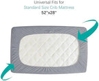 Crib Mattress Protector Waterproof Crib Sheets Fitted 2 Pack Mattress Cover - Image 2