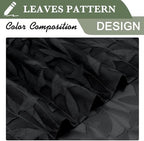 Lecloud Leia Sheer Black Curtains Window Valances - Image 7