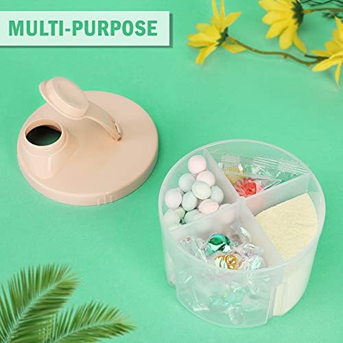 Accmor Baby Formula Dispenser On The Go, Non-Spill Rotating Four-Compartment - Image 4