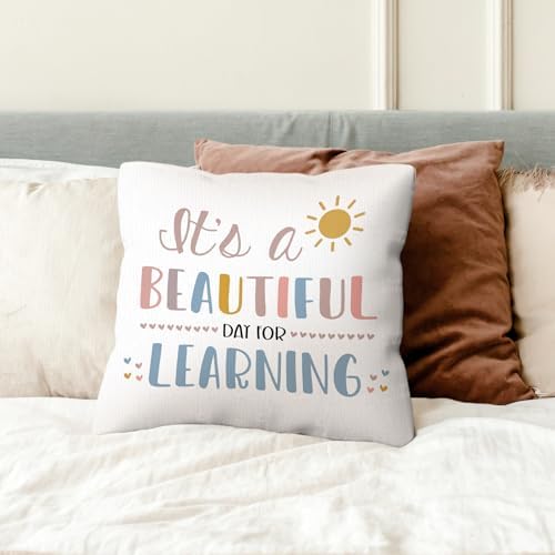 kdqua Boho Classroom Pillow Covers 18x18, Classroom Read Corner Decor Throw - Image 2