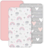 3 Pack Stretchy Bassinet Sheets 20" x 35" Compatible by Haleeone