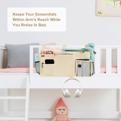 Surblue Bedside Caddy Hanging Organizer Storage Bag Pocket - Image 2