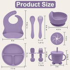 Silicone Baby Feeding Set | Baby Led Weaning Supplies Includes Suction Bowls - Image 2