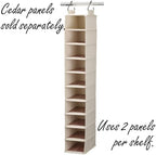 Household Essentials Hanging Shoe Organizer, 10 Wide Cubbies - Image 5