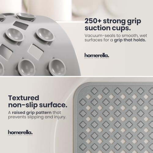 homerella Bathtub Mat Non Slip 35x16 Shower Mat Non Slip Anti Mold BPA Free - Image 2