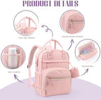 Tuwubi Diaper Bag Backpack, Baby Essentials Travel Tote Bag - Image 4
