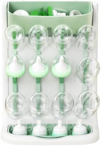 Vertical Baby Bottle Drying Rack, Space-Saving Countertop Dryer, Holds 12 by Unknown