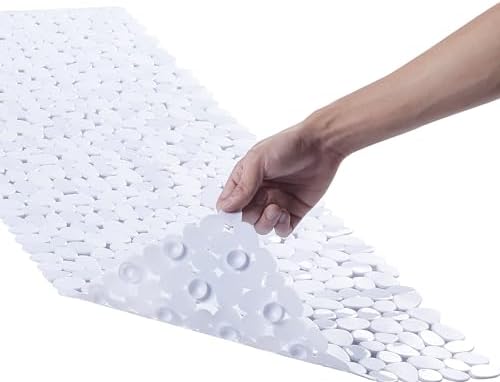 Webos Bath Shower Mat Non Slip: Extra Large Pebble Bathtub mat by Webos