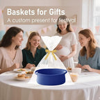 JMvicyroam Small Woven Basket, Empty Gift Basket - Image 4