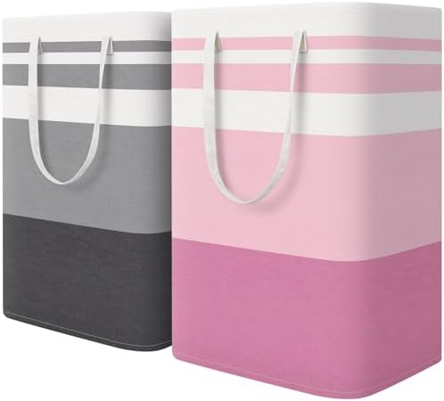 HomeHacks 2 Pack Laundry Baskets, Laundry Hampers Bags by HomeHacks