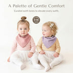 Konssy 10 Pack Baby Muslin Bandana Bibs - Image 4