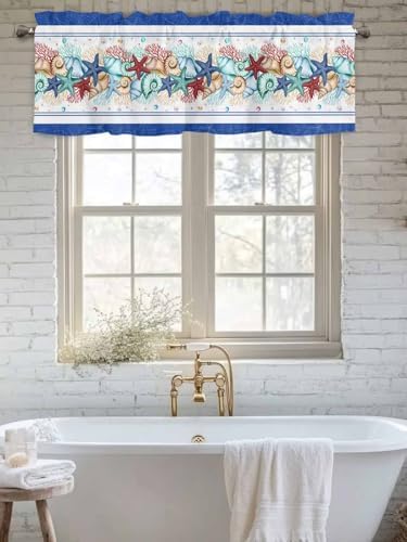 Vandarllin Coastal Beach Kitchen Curtains Valances - Image 6