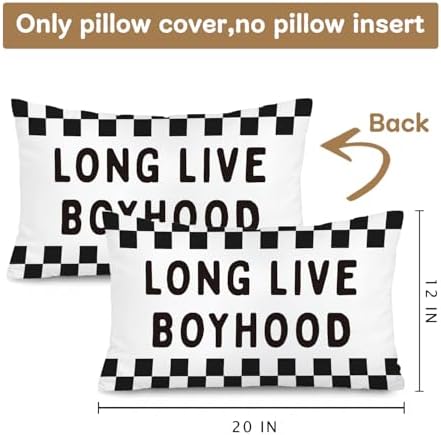 Long Live Boyhood 12x20 Pillow Cover - Image 3