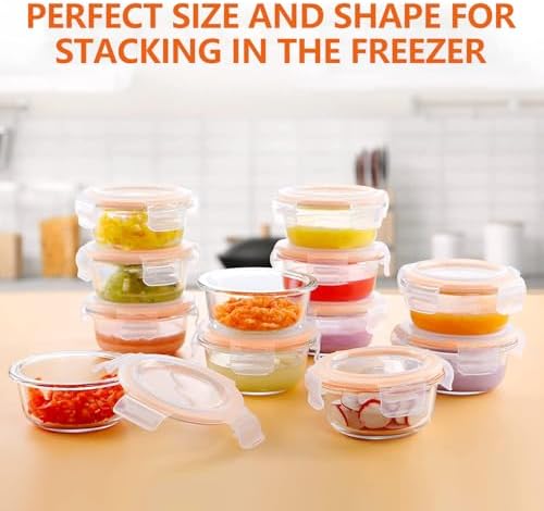 Luvan 7oz Glass Baby Food Containers, 12 Pack - Image 6