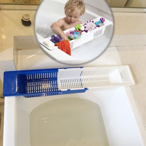 Expandable Bath Tray, 10 Pack Plastic Bathtub Shelf Dishwasher Safe Bath Caddy - Image 3
