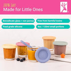 Elk and Friends Baby 4oz Borosilicate Glass Food Storage Jars | 12pk - Image 3