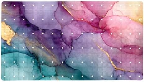 Bath Tub Shower Mat, Washable Bathtub Floor Mats, Suction Cups and Drain Holes by Anna+Cowper