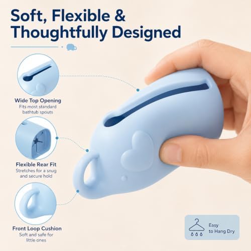 Baby Bath Spout Cover, Soft Silicone Faucet Cover - Image 7