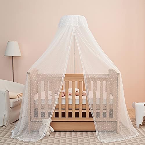 Baby Bed Canopy with Adjustable Clip-on Stand Baby Crib Cot Net Tent Hanging by HanYun
