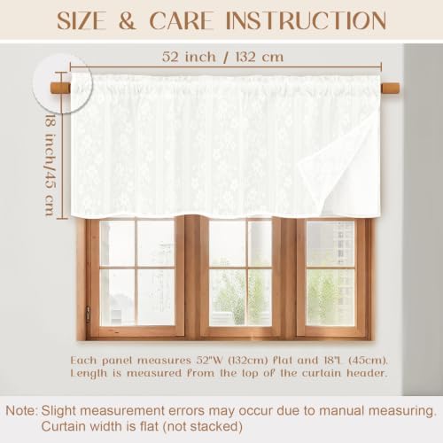ASPMIZ Linen Valances for Windows Double Layer Valance Curtains - Image 5