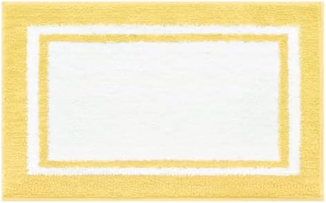 GRANNY SAYS Yellow Bathroom Rug, Cute Bath Mat by GRANNYSAYS