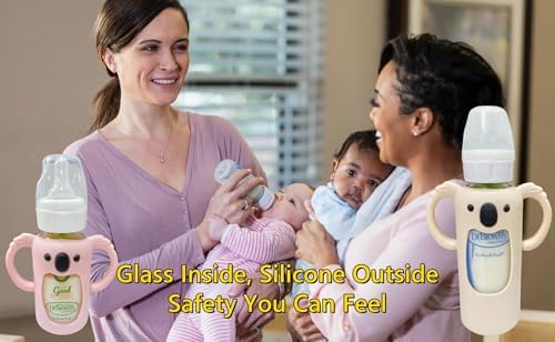 2 Pcs Silicone Sleeve Fit for Dr. Brown Narrow Glass Baby Bottle 4 oz - Image 4