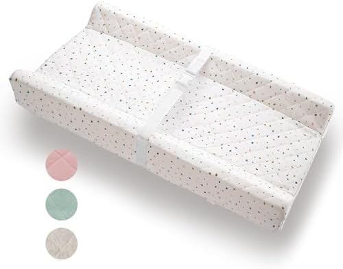 Organic Cotton Covered Contoured Baby Changing Pad | Waterproof Foam Mattress by Modera