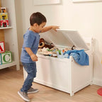 Melissa & Doug Toy Chest, Wooden Toy Storage Box - Image 2