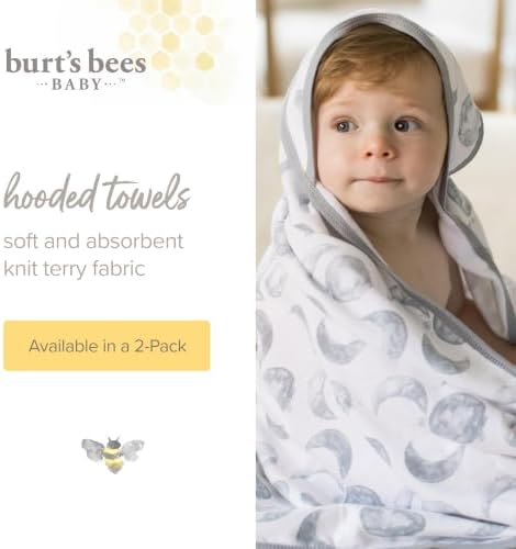 Burt's Bees Baby Infant Hooded Towels, Unisex Bath Essentials - Image 3