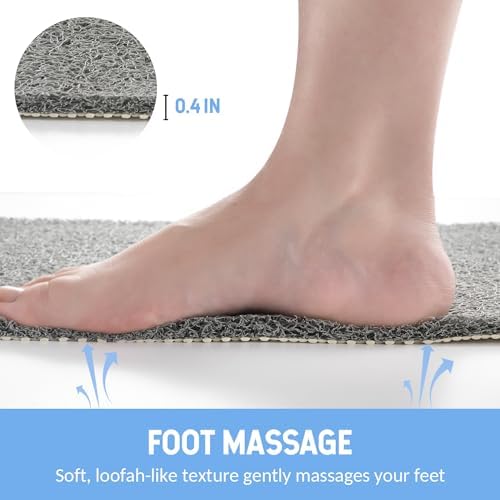 Hargiis Non-Slip Bathtub Mat, 2 Pack Anti Slip Shower Mat, Fast Drying Bathtub - Image 6