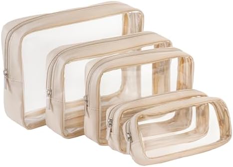 Remobia Hicol TSA Approved 5-Piece Diaper Bag Organizer Pouch Set Clear by Remobia+Hicol