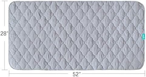 Waterproof Crib Mattress Protector 2-Pack, Non-Slip Quilted Pad - Image 4