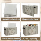 Lacrosse Sports Boy Nursery Foldable Storage Bins Box - Image 5