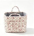 Floral Fabric Storage Basket Car Interior Storage Basket Underwear Sundries by CEUTNIZ