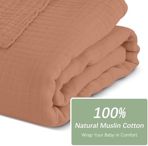 SWEET DOLPHIN Muslin Baby Bath Towels Blanket - Image 4