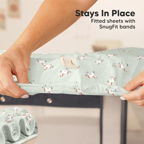 2pk Mini Crib Sheets Fitted 38x26 Pack N Play Mattress Sheet - Image 6