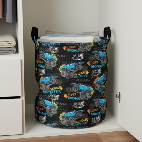 Collapsible Round Storage Basket, Waterproof Soft-Sided Organizer, Laundry - Image 2