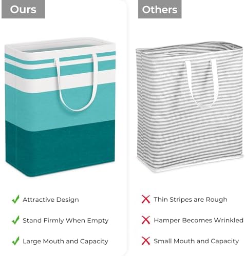HomeHacks 2 Pack Large Laundry Baskets, Laundry Hampers Bags - Image 3