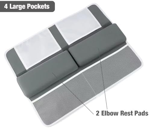 PandaEar Baby Bath Kneeler and Elbow Rest Pad Set, Dark Grey - Image 4