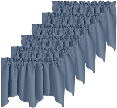 NICETOWN Stone Blue Blackout Valances by NICETOWN