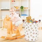 Mushroom hamper, Laundry Basket, Collapsible Canvas Waterproof Storage Bin - Image 2