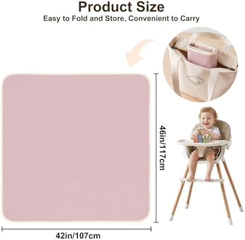 Basumee Splat Mat for Under High Chair, Waterproof & Mess-Proof Floor Mat - Image 6