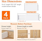 Lifewit 6" Tall Upgrade Drawer Dividers, Adjustable Deep Drawer Organizer - Image 2