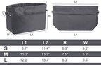 Vercord Handbag Purse Tote Pocketbook Organizer Insert Zipper Closure 11 - Image 2
