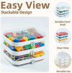 6-Pack Medium Clear Hard Shell Zipper Pouches, Hard Case Pouches - Image 5