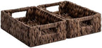 StorageWorks Wicker Baskets for Storage, Rectangle Basket by StorageWorks