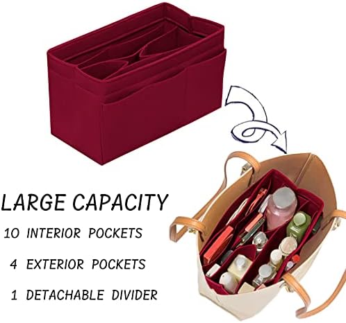 DailyPlus Purse Organizer Insert Felt Bag Organizer Handbag Organizer Insert - Image 5